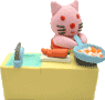 料理する猫アニメーション