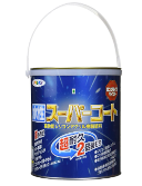 アサヒペンペンキ水性スーパーコート水性多用途銀黒1.6L